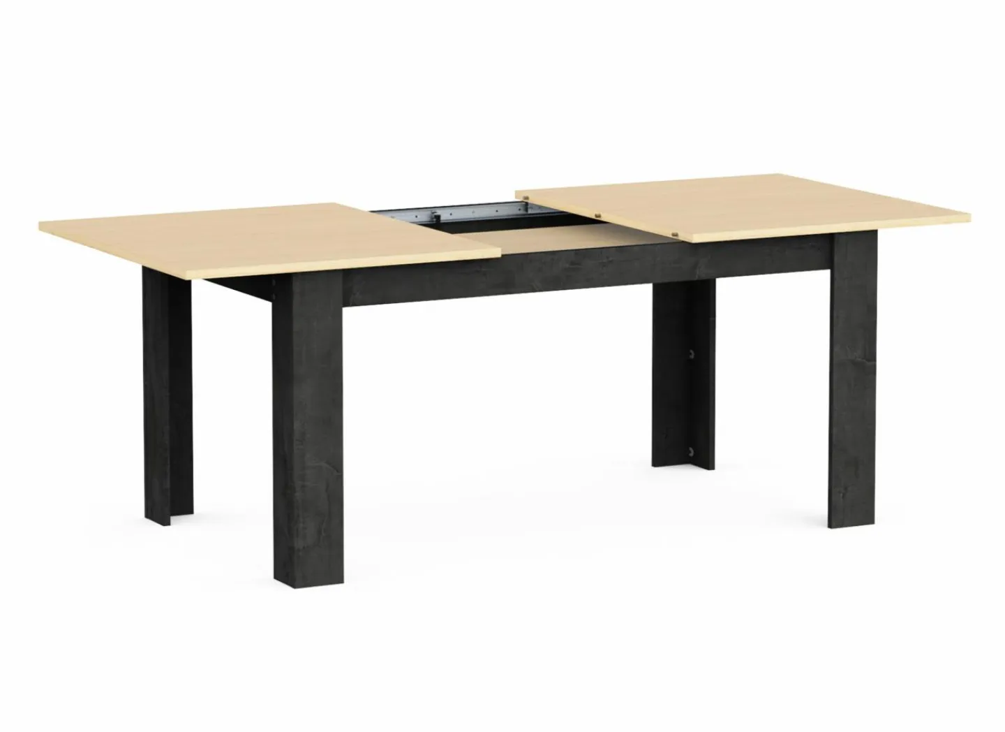 Tafel Kent 155/205x90cm - decor - chêne de fil & sidewalk