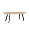 Tafel Log 159/198x84,5cm - melamine - bruin