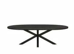Tafel Mauri 200x115cm - eik massief - zwart
