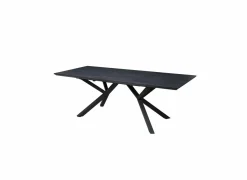Tafel Rhine 160/220x90cm - melamine - zwart