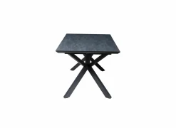 Tafel Rhine 160/220x90cm - melamine - zwart