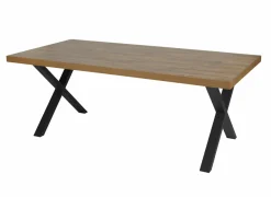 Tafel Samuel 200x95cm - decor - denver eik & zwart