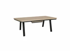 Tafel Toby 190/250x100cm - melamine - castella oak