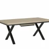 Tafel Toby 190/250x100cm - melamine - castella oak