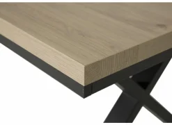 Tafel Toby 190/250x100cm - melamine - castella oak