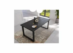 Tafel Valencia 180x98cm - melamine -zwarte eik