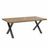 Tafel 200x100cm - decor - bruin & zwart