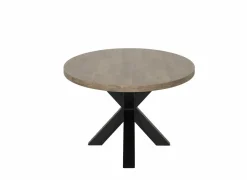 Tafel 183x100cm - decor - old teak & matt black