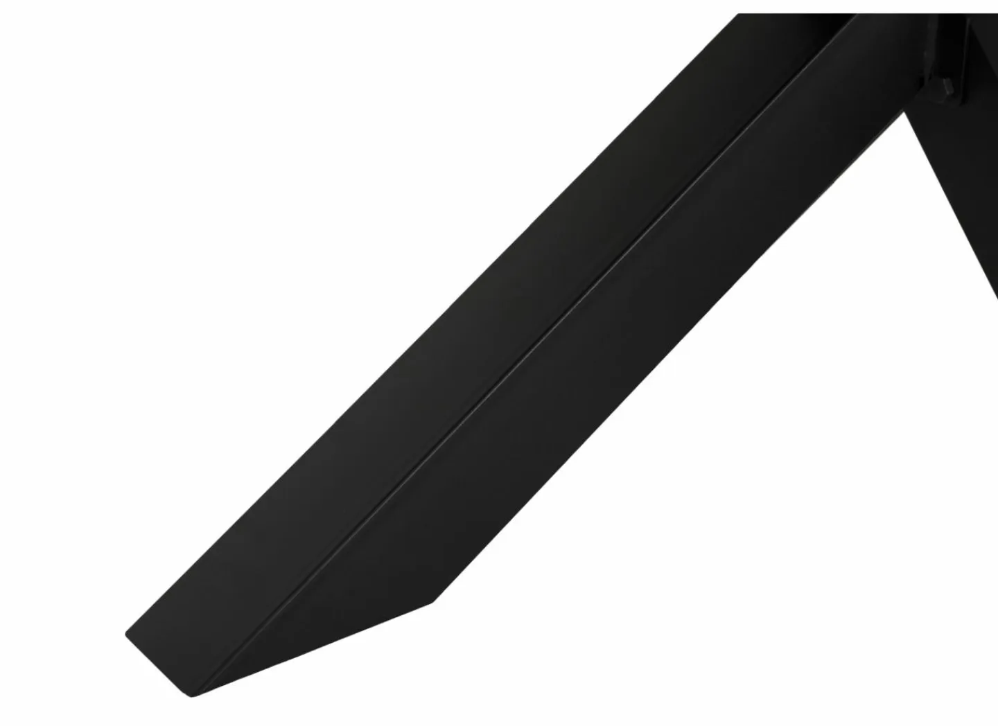 Tafel 183x100cm - decor - old teak & matt black