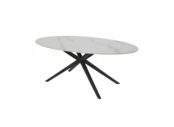 Tafel 210x110cm - keramiek - wit