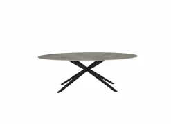 Tafel 240x120cm - keramiek -grijs