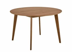 Tafel Ø120x76cm - walnoot fineer - bruin