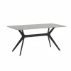 Tafel Zins 160x90cm - metaal - glossy Italian grey