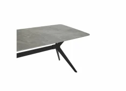 Tafel Zins 160x90cm - metaal - glossy Italian grey