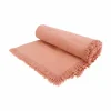 Cosy & Trendy Tafelkleed Franjes 140x250cm - katoen - oud roze