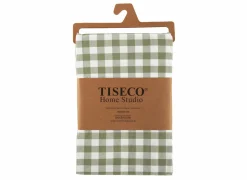 Tiseco Tafelkleed Gingham 150x250cm - katoen - olijfgroen