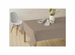 Tafelkleed Nap D'Eco Ø160cm - polyester & katoen - beige & bruin