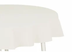Tafelkleed Teflon Ø180cm - stof - wit