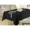 Tafelkleed 150x290cm - polyester & katoen - zwart