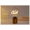 Tafellamp Bulb Shaped Light Cool - glas & metaal - goud