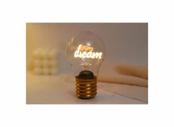 Tafellamp Bulb Shaped Light Dream - glas & metaal - goud