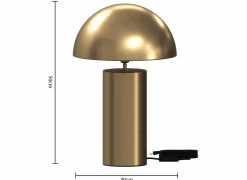 Tafellamp Champi Ø30xH50cm E27 - ijzer - goud