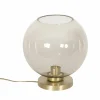 Tafellamp E27 H26cm - metaal/glas - goud