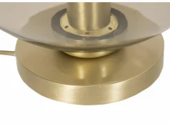 Tafellamp E27 H26cm - metaal/glas - goud