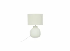 Tafellamp Lali E14 H43cm - dolomiet - wit