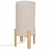 Tafellamp Rafa Ø18xH37cm - hevea & PVC - beige & naturel