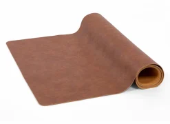 Tafelloper Troja 44x145cm - lederlook - karamel