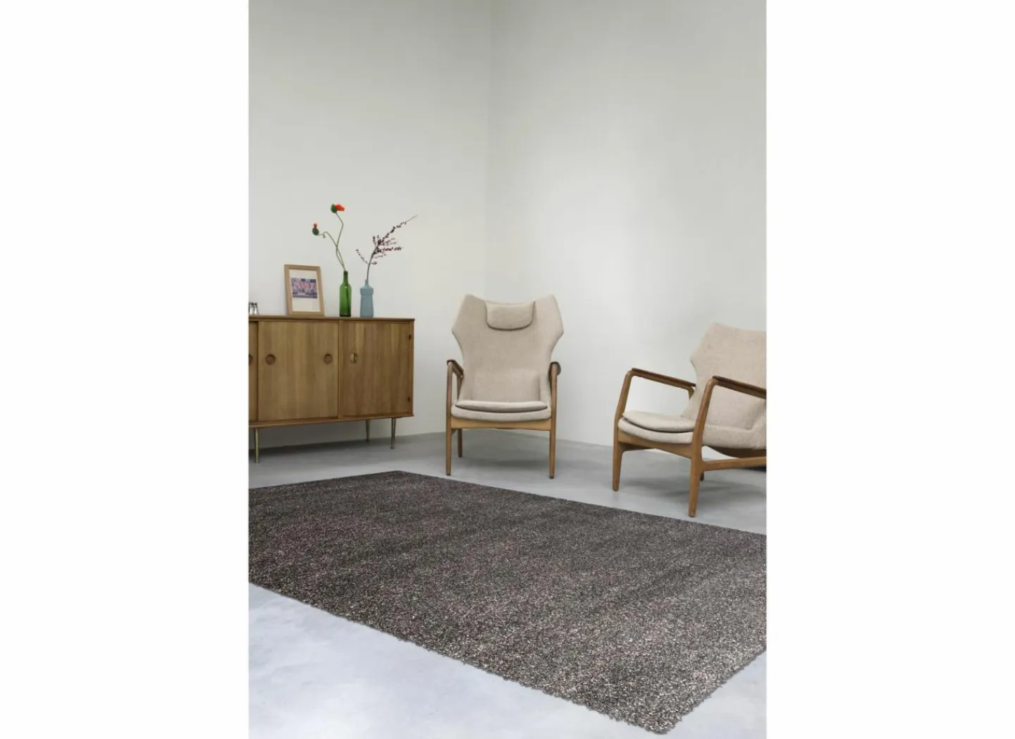 Ragolle Tapijt Medusa 80x150cm - polyestervezel - grijs & bruin