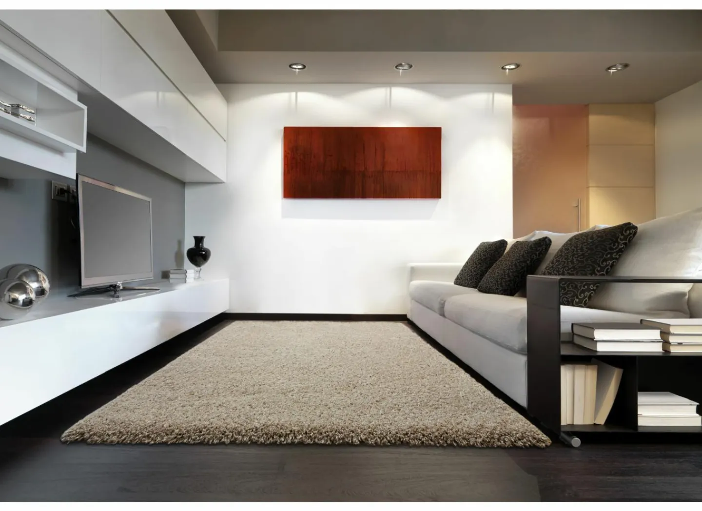 Tapijt Twister 200x250cm - polypropyleen - linnen