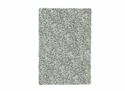 Tapijt Twister 80x230cm - polypropyleen - wit & zilver