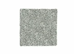 Tapijt Twister 160x160cm - polypropyleen - wit & zilver