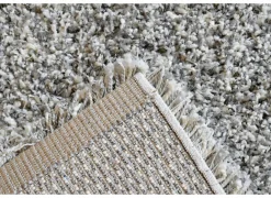 Tapijt Twister 80x150cm - polypropyleen - wit & zilver