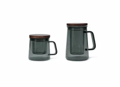 Salt & Pepper Theeglas Luma 63cl - glas - grijs & naturel