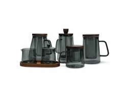 Salt & Pepper Theeglas Luma 63cl - glas - grijs & naturel