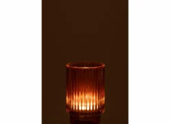 J line Theelichthouder Gestreept H13cm