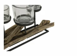 Theelichthouder Hurricane Op Schors 60cm