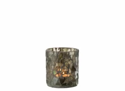 J line Theelichthouder Mozaïek  H9,5cm