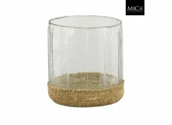 Edelman Theelichthouder Nomi H19cm - glas - transparant