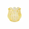 Cosy & Trendy Theelichthouder Tulp H7cm geel