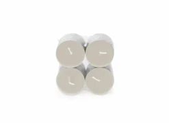 Spaas Theelichtjes MAXI Mindful Morning 10u grijs, 8 stuks