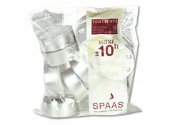 Spaas Theelichtjes Maxi 10u wit, set van 10