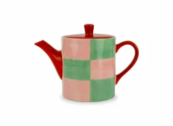 Theepot 0,85L - stoneware - multicolor