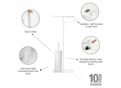 Brabantia Toiletbutler MindSet 12,50x75,50cm - kunststof & staal - mineral fresh white