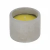 Tuinkaars Citronella Ø8xH6,3cm - stoneware - grijs & geel