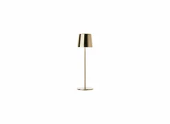 Brilliant Tuinlamp Xaana Ø11xH37cm - metaal - brushed gold