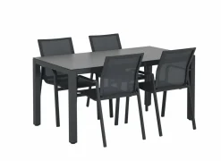 Tuinset Breeze 160x80cm met 4 tuinstoelen Party